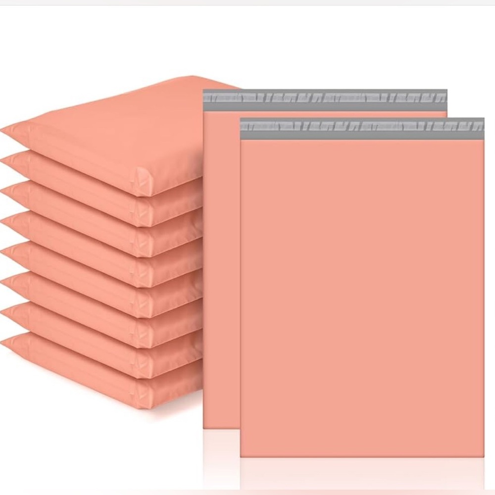 10 Poly Mailers 19 x 24 inch Peach NIP